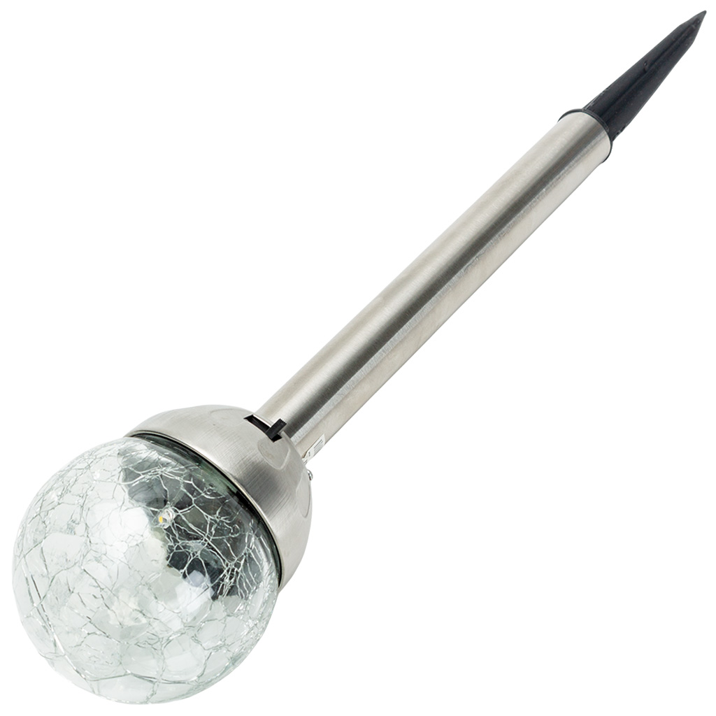 Светильник садовый на солнечной батарее, LE GSL1, шар кракелюр