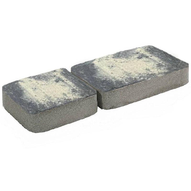 Плитка тротуарная прессованная "Старый город", Зенит Черноземье,  2 формы, Грей колор-микс, 60мм, 12.67м2/уп.