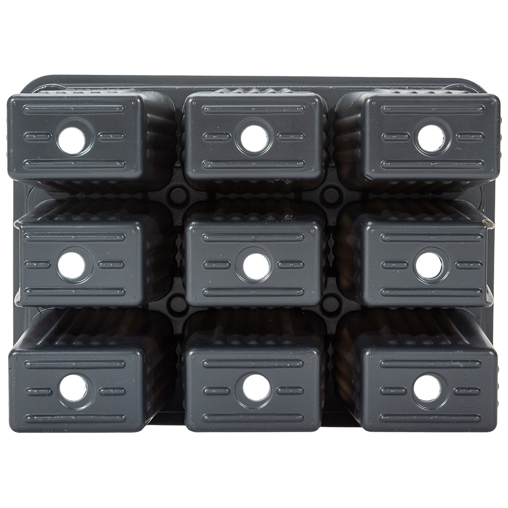 Мини кассета для рассады, 9 ячеек, объем ячейки 95мл