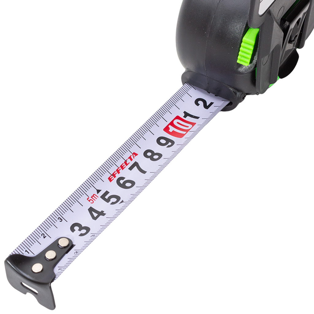 Рулетка Effecta Snap, автостоп, 5м х 25мм