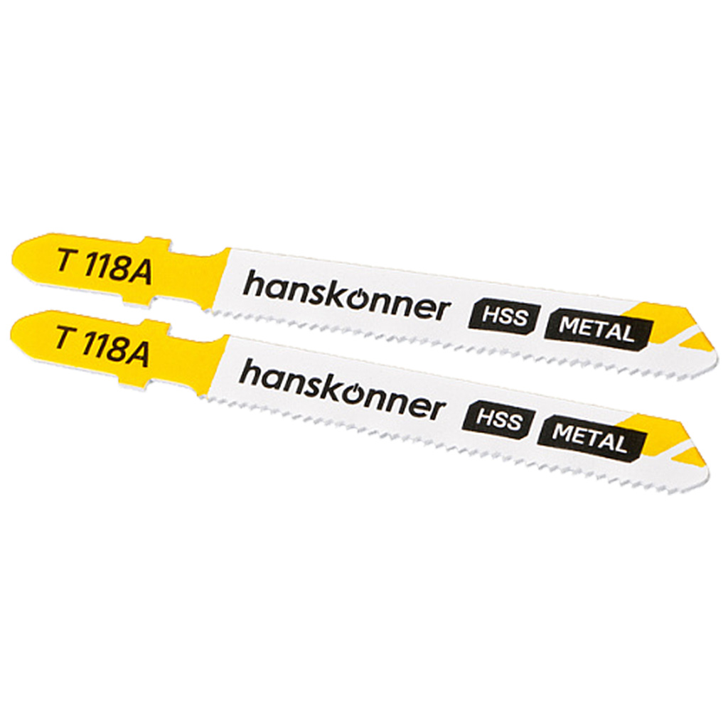 Пилки для лобзика Hanskonner, по металлу, 2шт