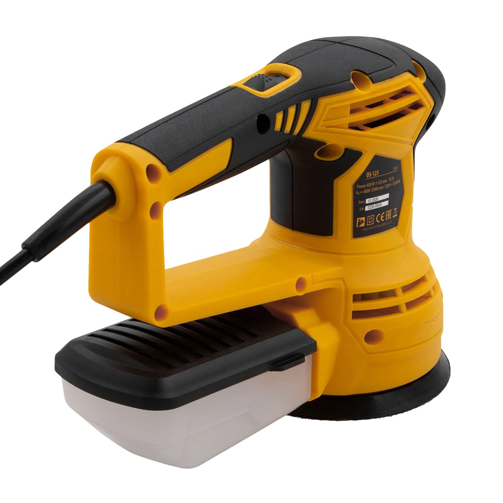 Шлифмашина эксцентриковая Denzel OS-125, 450Вт