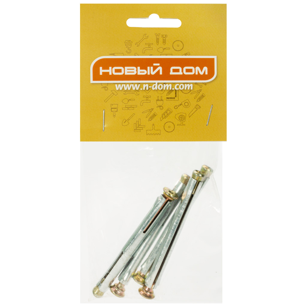 Дюбель рамный 8 х 72, металлический, 4 шт/упак