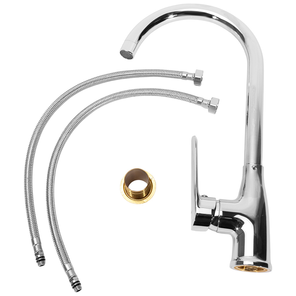 Смеситель для кухни Mixline ML33-098GR, хром