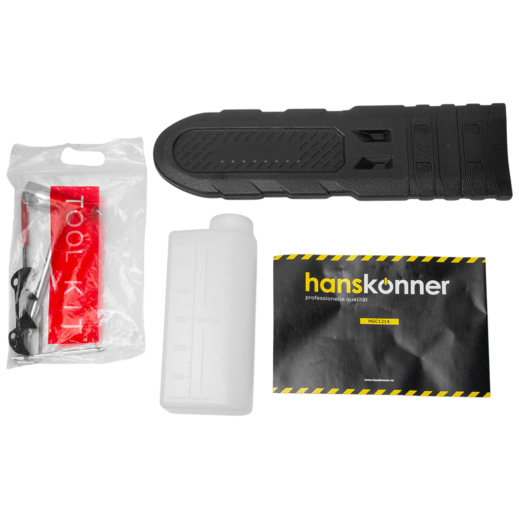 Бензопила цепная Hanskonner HGC1214, шина 14", 1.2кВт