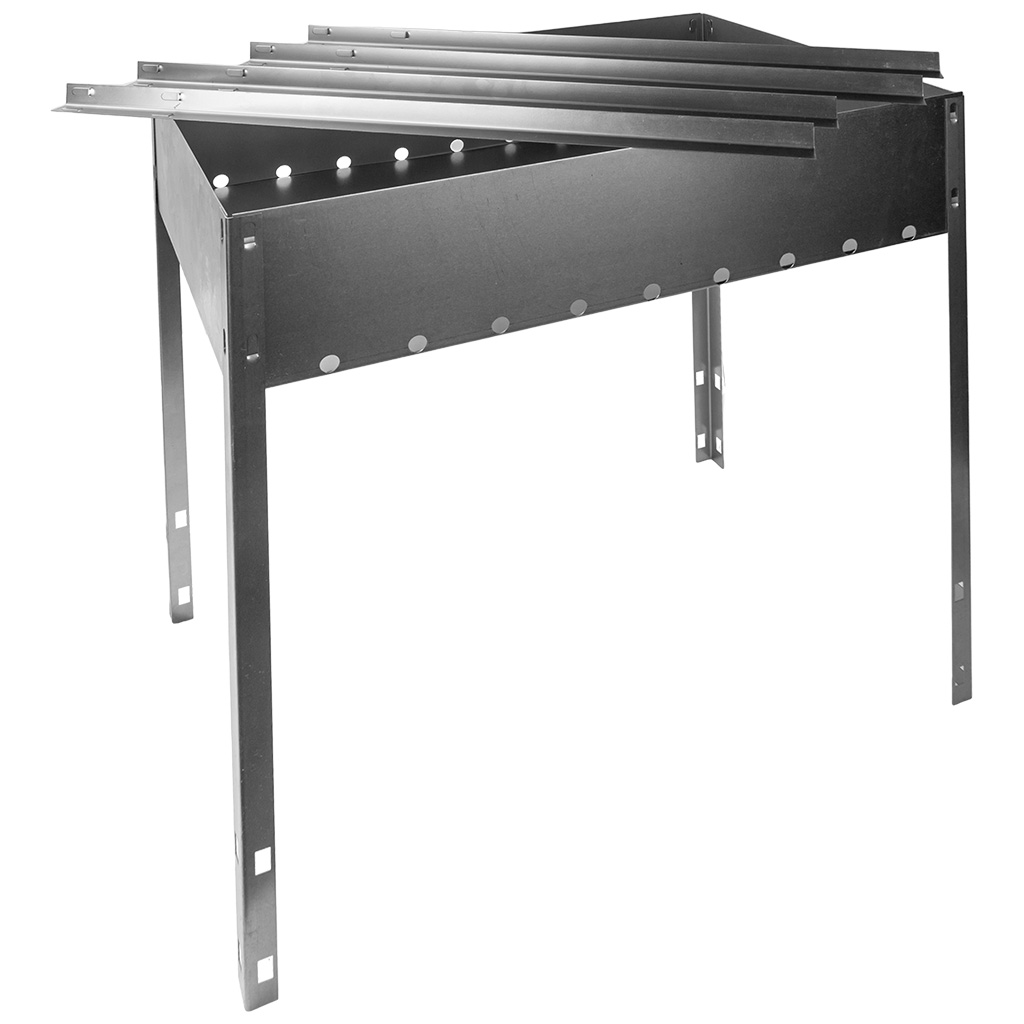 Мангал сборный RoyalGrill, на длинных ножках, 500мм х 300мм х 85мм