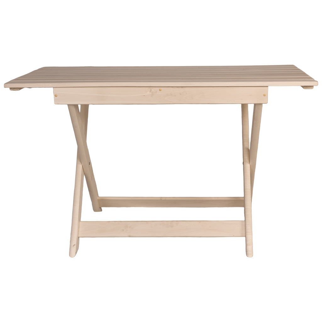 Стол раскладной, липа, 1200мм х 760мм х 600мм