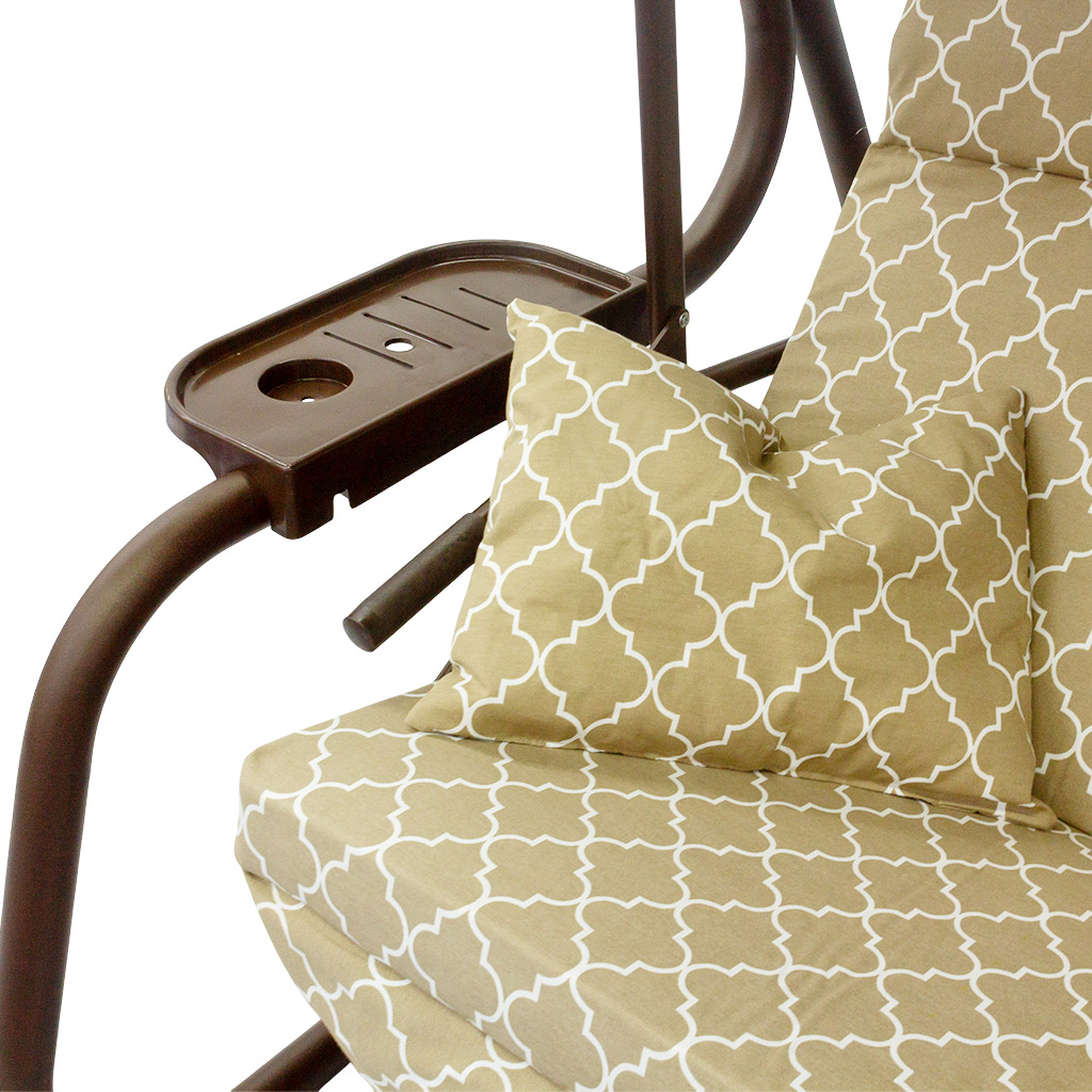 Качели садовые Olsa С1483 "Турин Премиум", 3-х местные, 2440х1440х1810мм