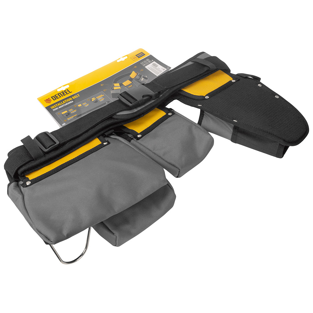 Сумка-пояс для инструмента Denzel, 14 карманов