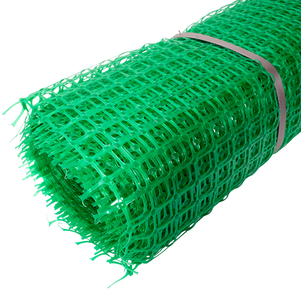 Сетка пластиковая заборная ЗР-15, ячейка 20х20мм, высота 1м, длина 20м, лесной-зеленый