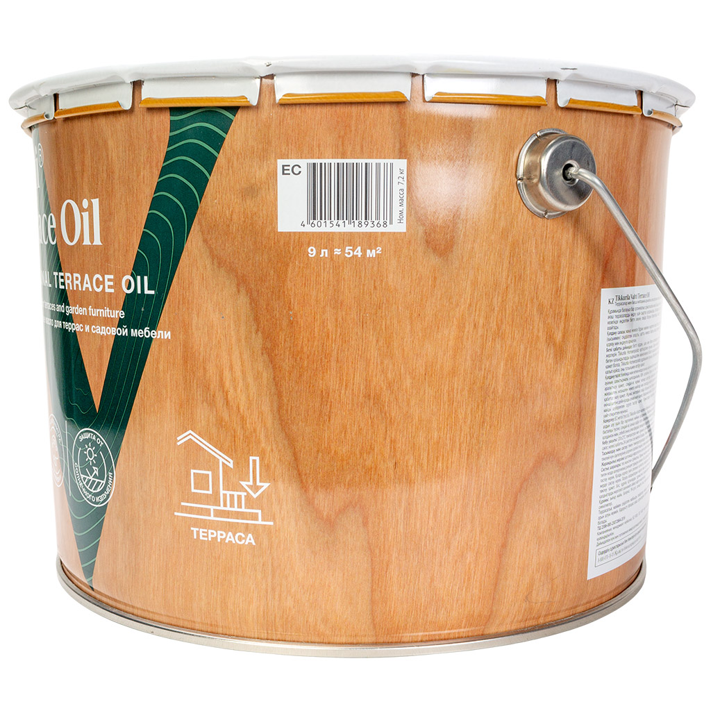 Масло для террас Tikkurila Valtti terrace Oil, бесцветный, 9л
