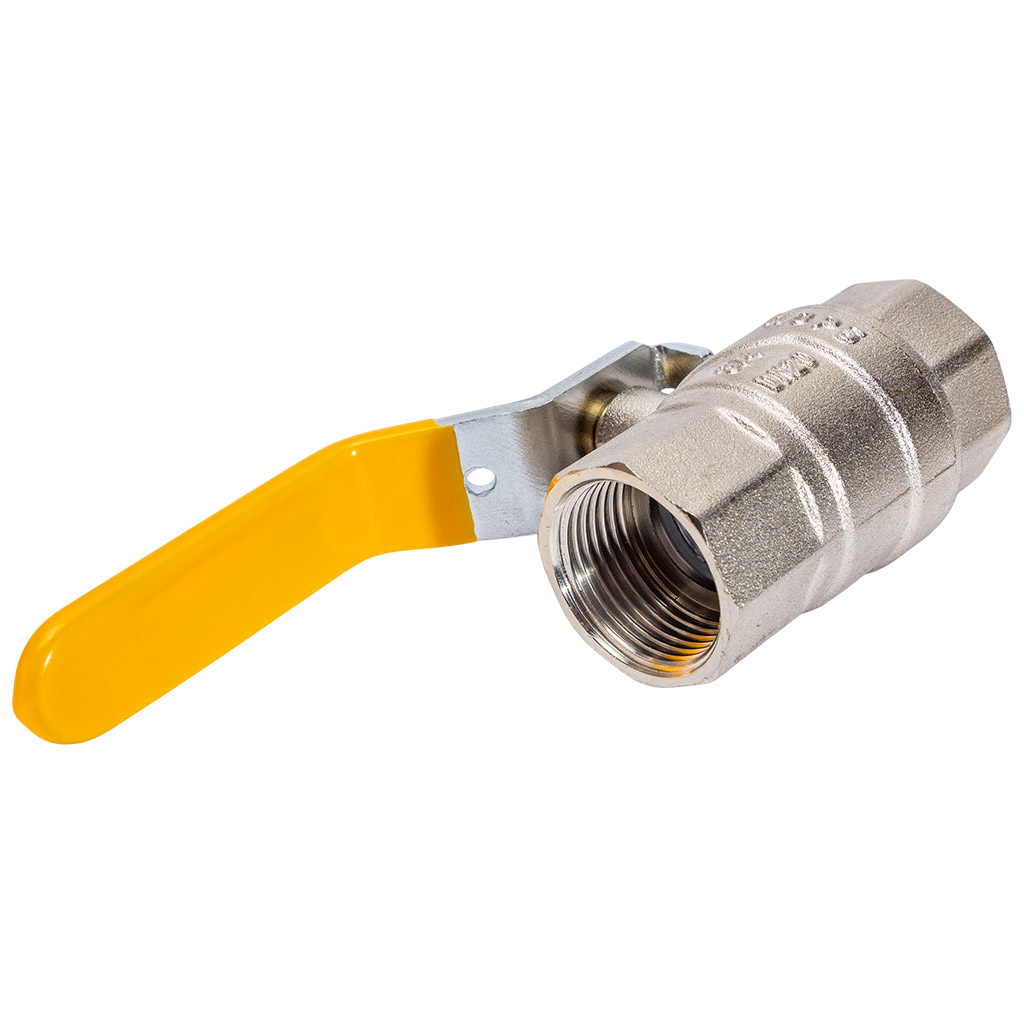 Кран газовый TIM, шаровый, 3/4'' г-г, рычаг