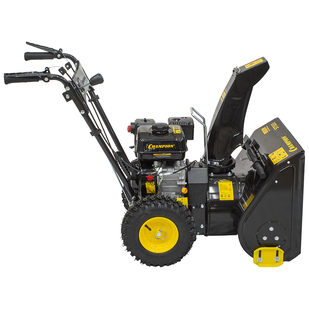 Снегоуборочная машина бензиновая Champion ST553, ручной старт