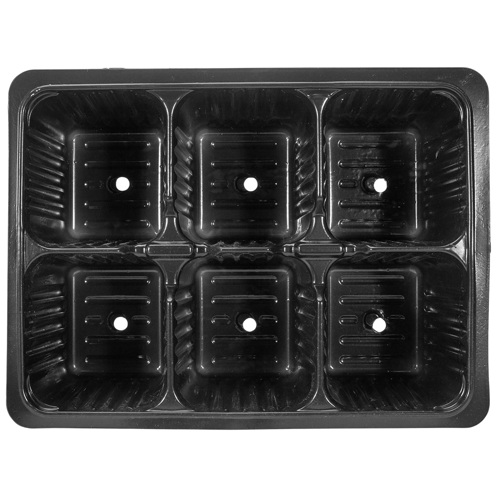 Мини кассета для рассады, 6 ячеек, объем ячейки 155мл