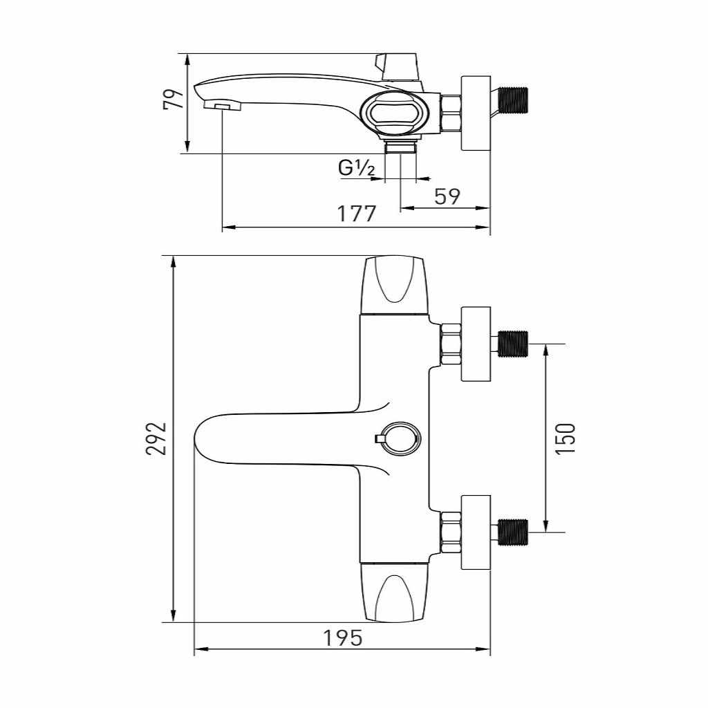 Смеситель Mixline Organic ML39-01, для ванны, хром