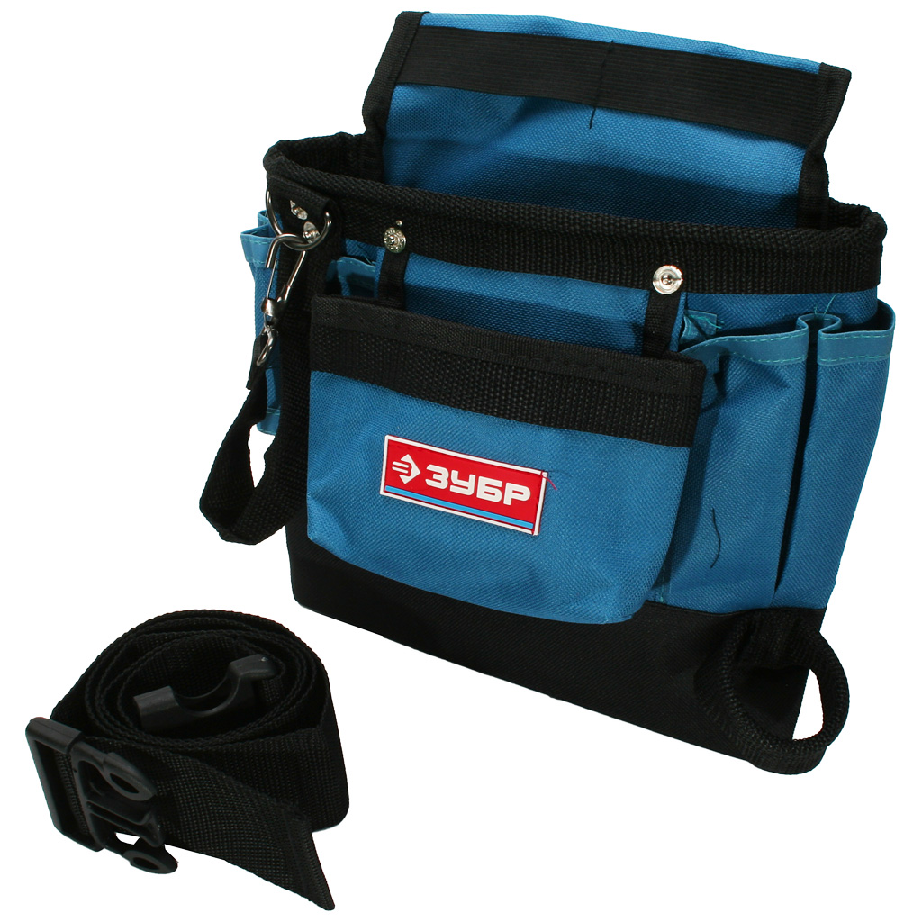 Сумка-пояс для инструмента Зубр Профи, 9 карманов