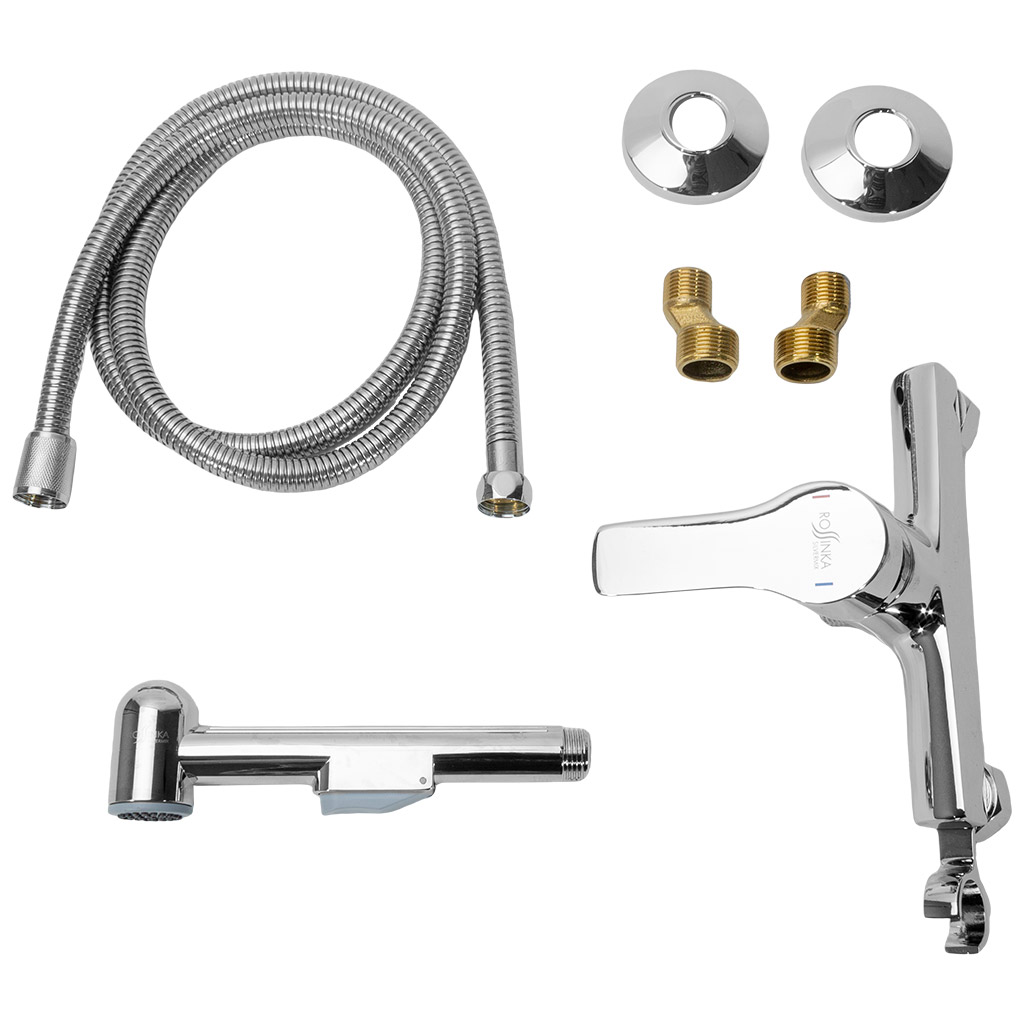 Смеситель Rossinka RS29-52, с гигиеническим душем