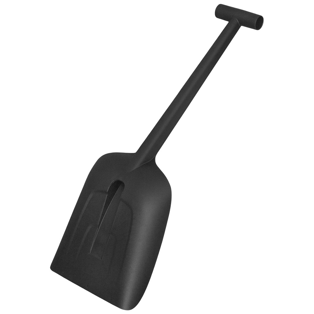 Лопата автомобильная для уборки снега Fiskars Solid, пластмассовая, пластмассовый черенок, 105х220х630мм