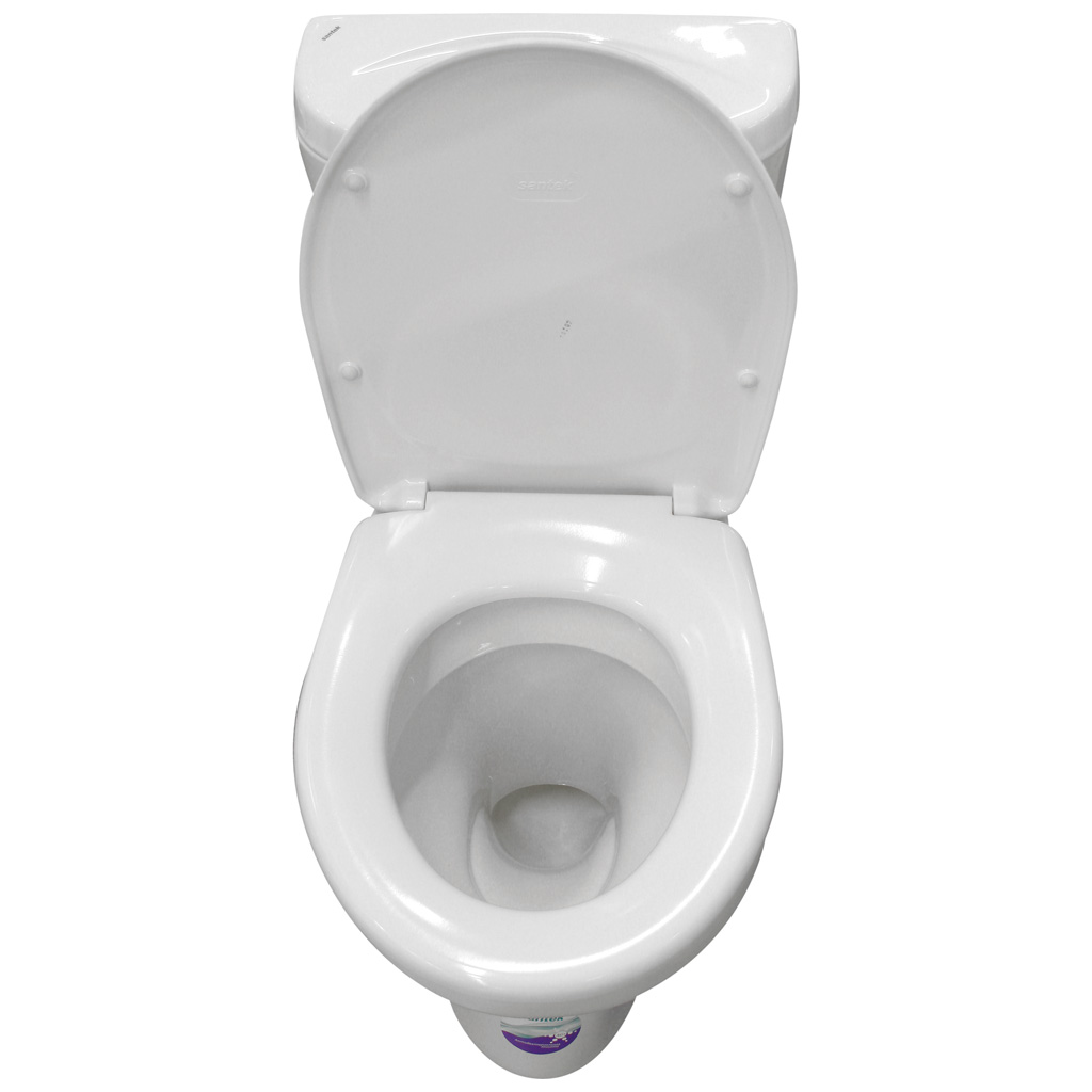 Унитаз-компакт Santek Анимо, двухрежимная арматура, нижняя подводка, выпуск косой
