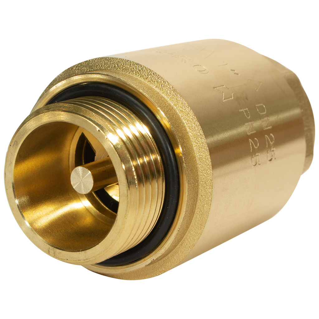 Обратный клапан пружинный TIM, 1" ш-г