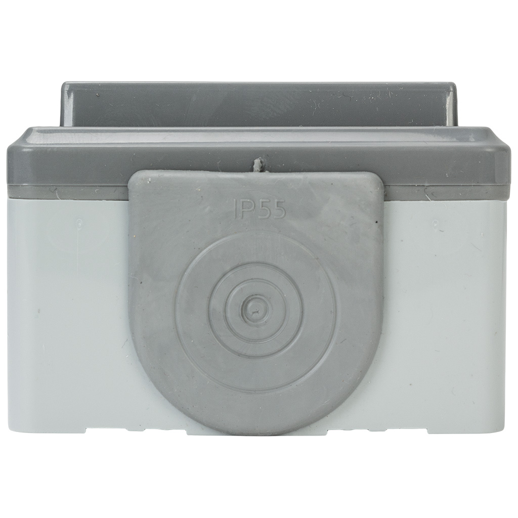 Выключатель открытой проводки Bylectrica Пралеска Аква, 1-клавишный, 6А, IP55, серый