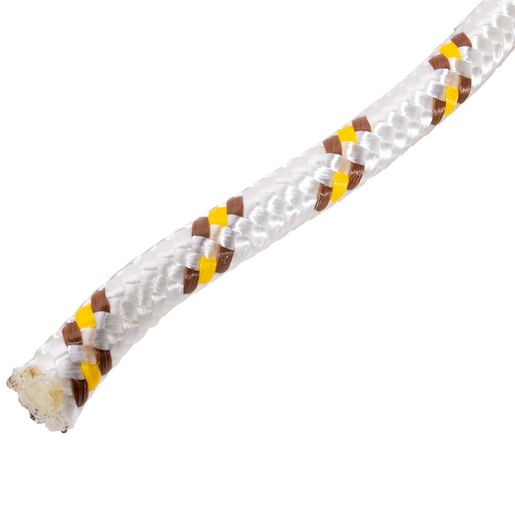 Фал капроновый с сердечником, 16-ти прядный, 8мм х 20м