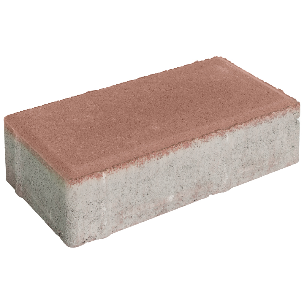 Плитка тротуарная прессованная "Брусчатка", ЯрСтрой, 60х100х200мм, красная, 14.4м2/720шт