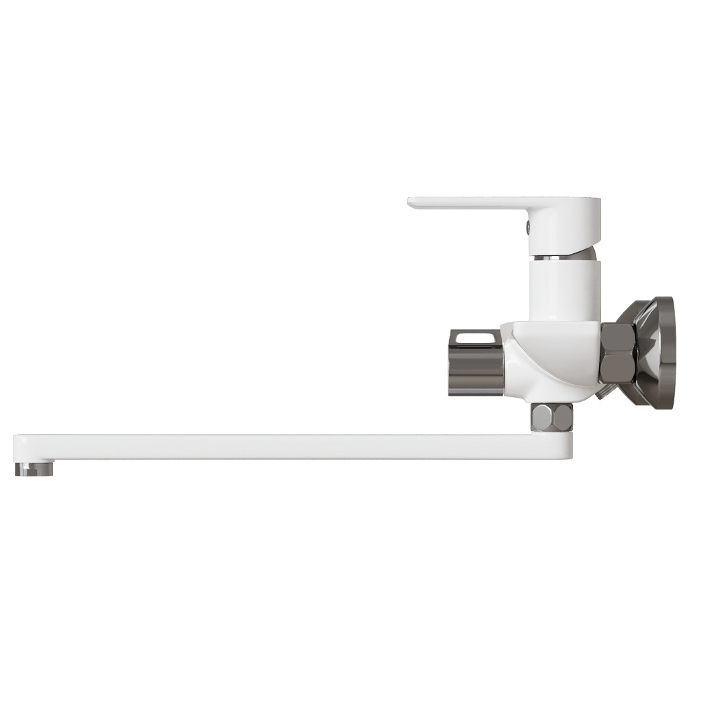 Смеситель Mixline City white ML33-02, для ванны, белый