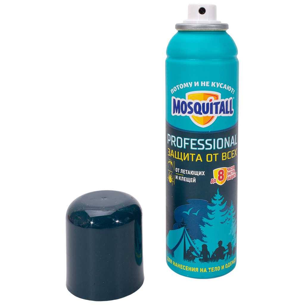 Спрей Москитол, защита от всех летающих и ползающих насекомых, профессиональная защита, 150мл