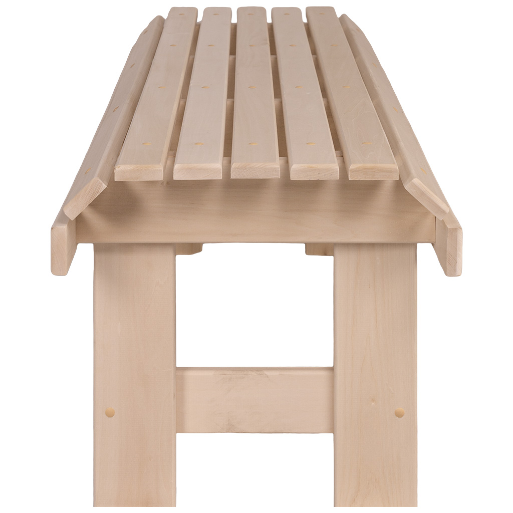 Лавка "Грибок", липа, 1400мм х 400мм х 445мм