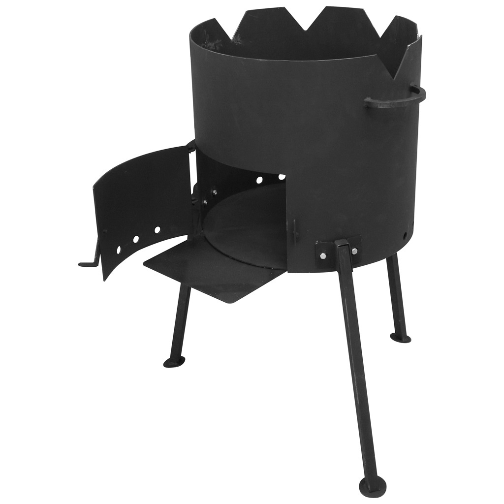 Печь-учаг Кайзер-12, с дверцей и языком, под казан 12л