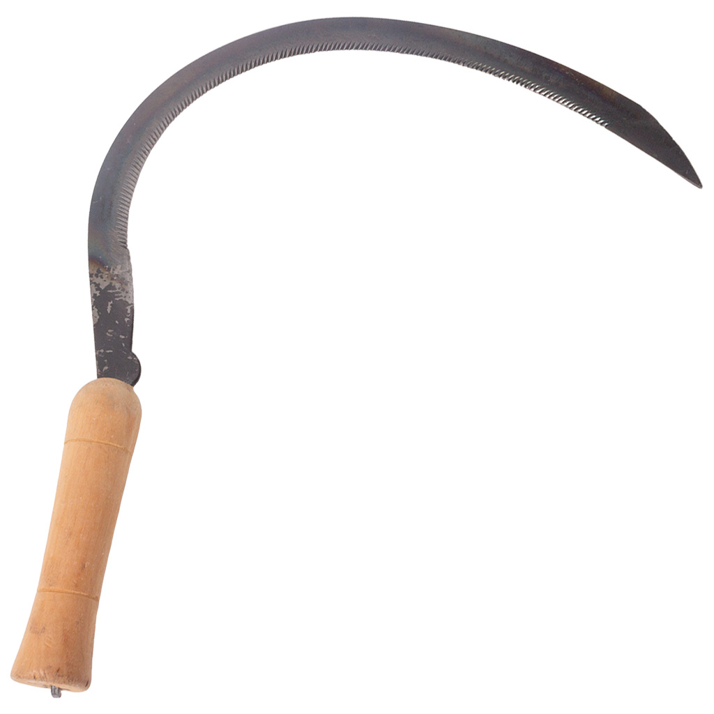 Серп садовый, деревянная ручка, 400мм