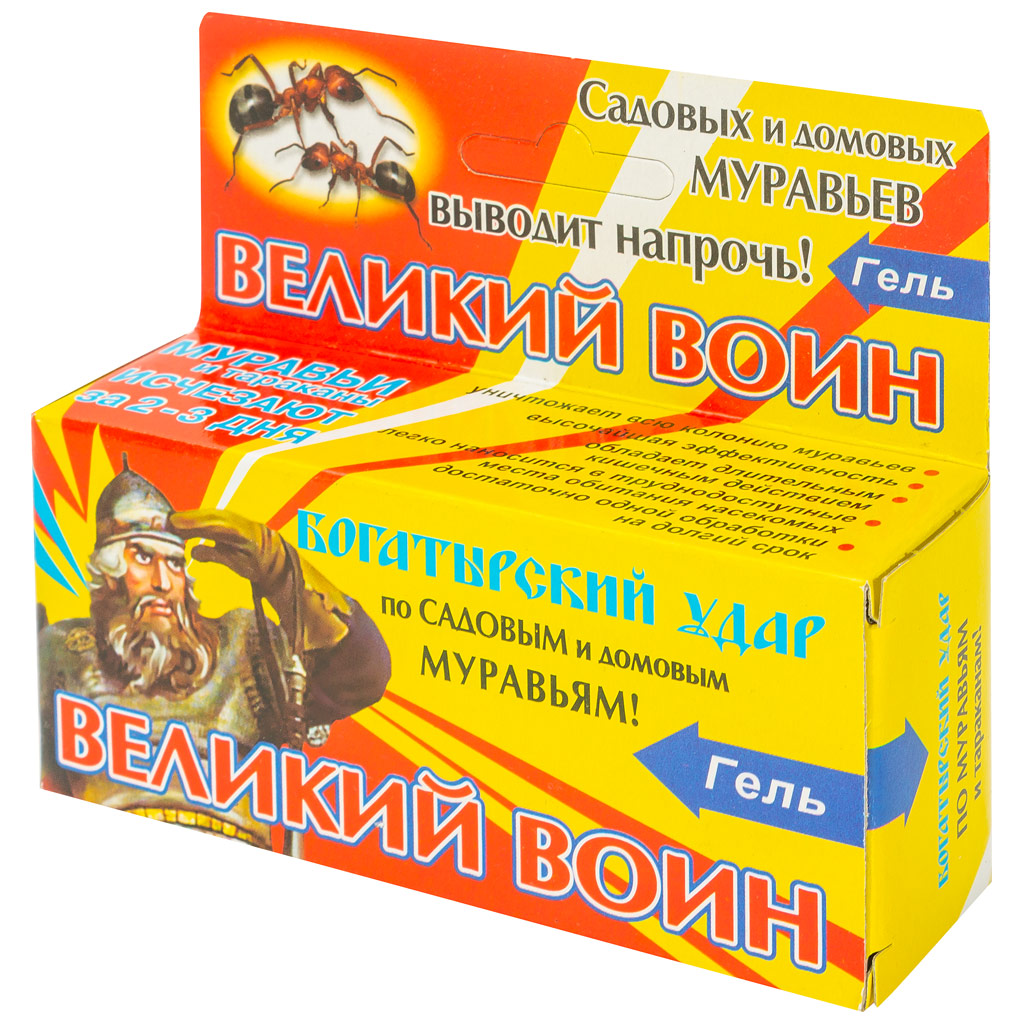 Гель-шприц Великий Воин, от муравьев, 45гр