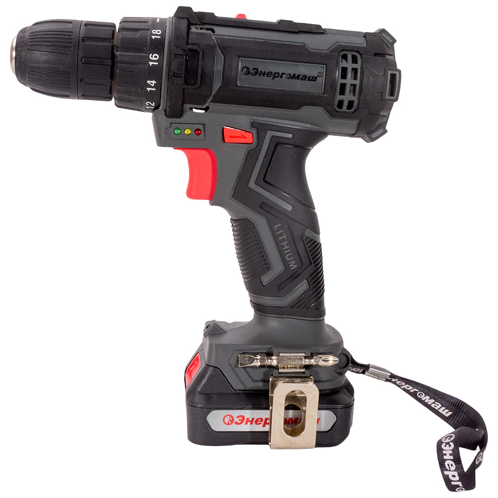 Дрель-шуруповерт аккумуляторная Энергомаш "Гарант" ДШ1-12Л, 12В