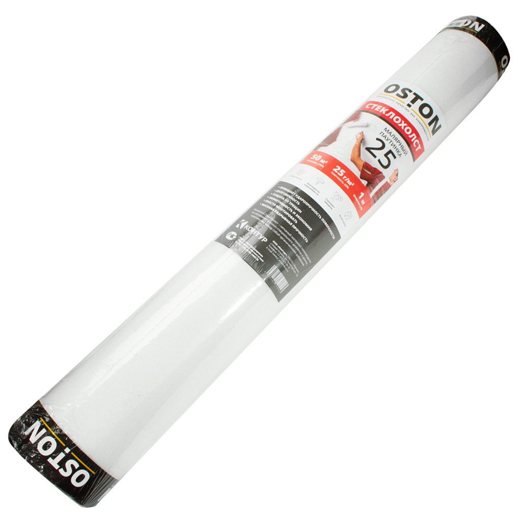 Стеклохолст PRO-HOWARD, 1м х 50м, 25г/м2, паутинка