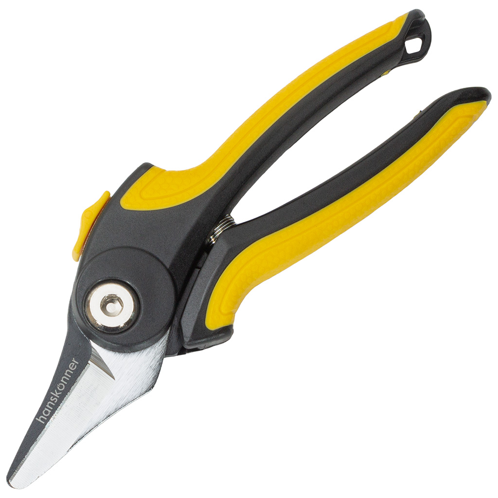 Секатор Hanskonner HK3012-07-24цветочный, с тефлоновым покрытием, 180мм