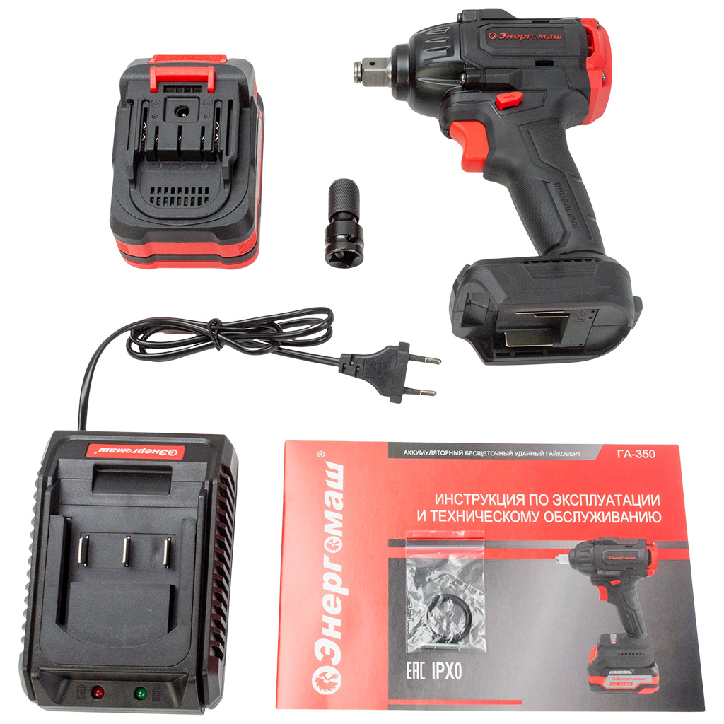 Гайковерт бесщеточный, ударный Hanskonner HCD18100S, 18В