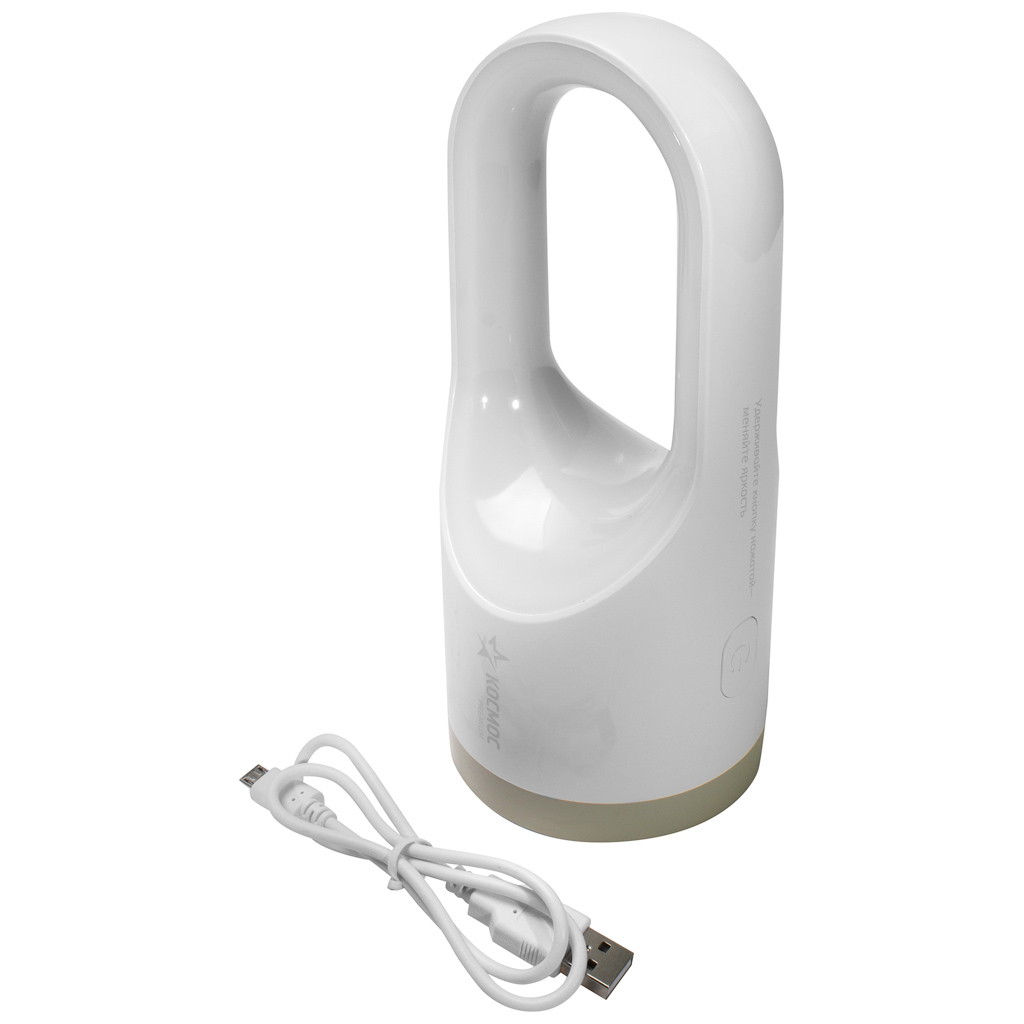 Фонарь аккумуляторный Космос 5V LED + USB шнур