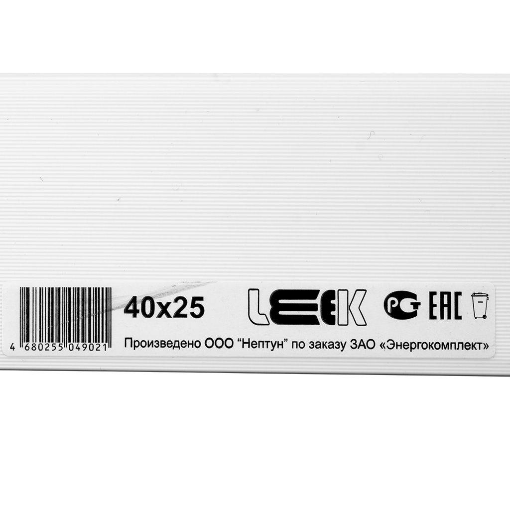 Кабель-канал Leek, 40х25мм, белый, 2м