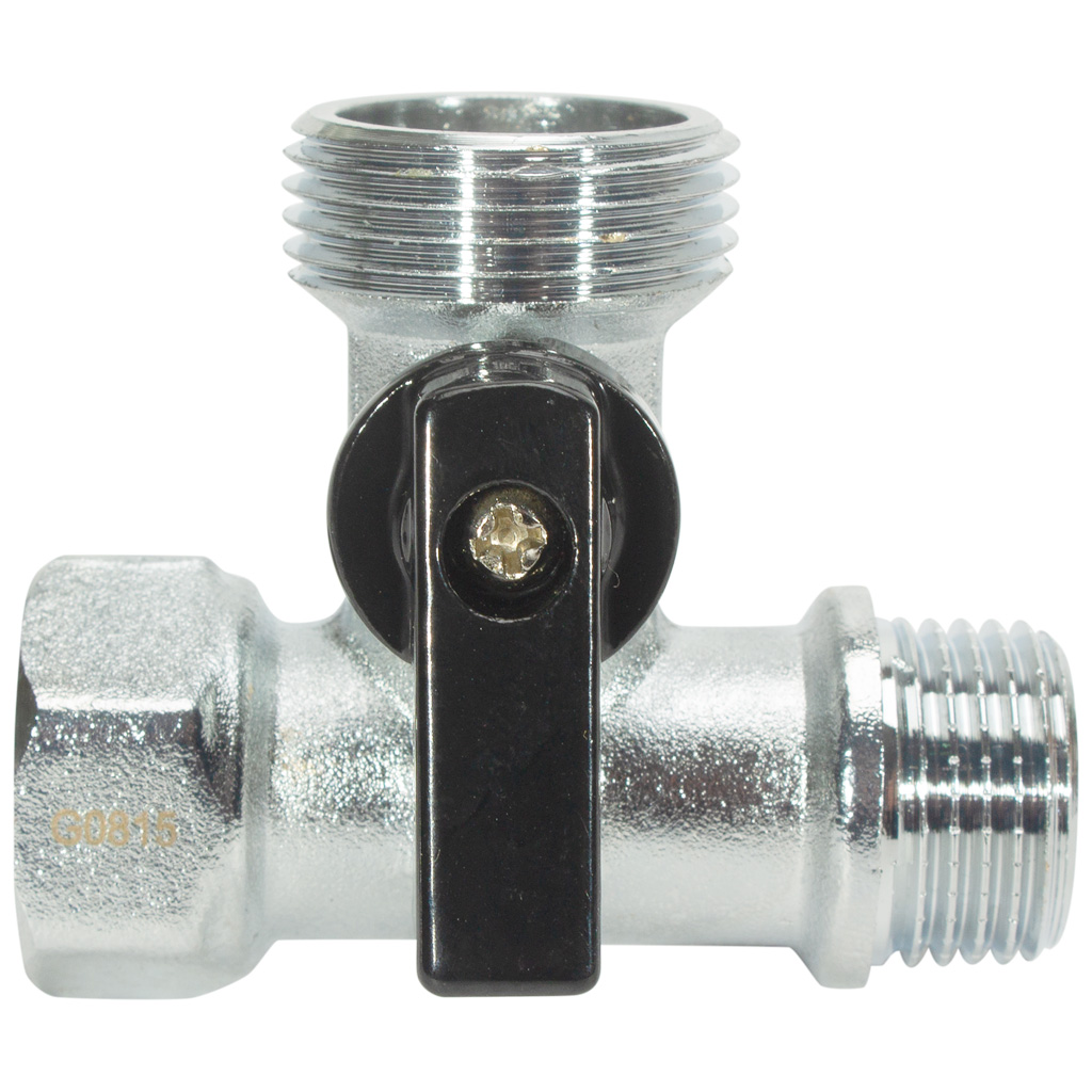 Кран для стиральных машин, 1/2''ш х 3/4''ш х 1/2''г