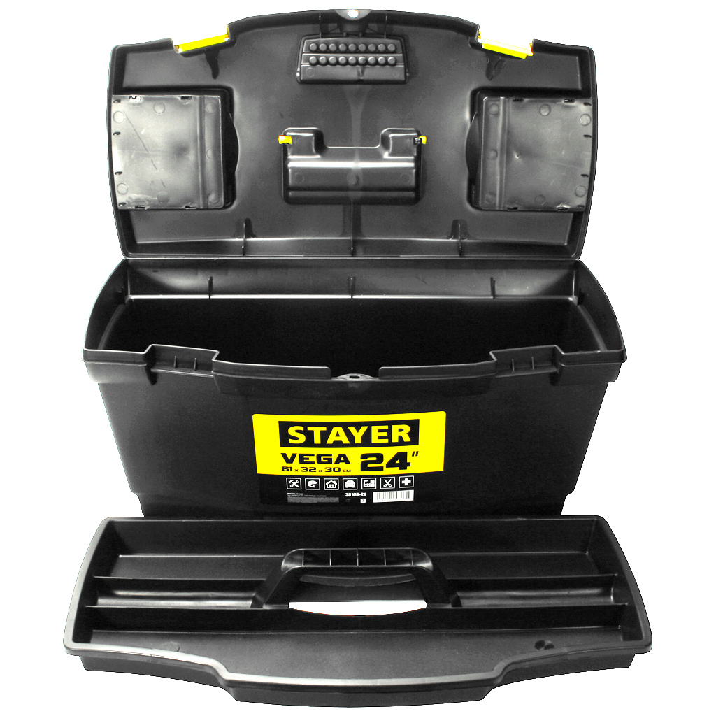 Ящик для инструментов Stayer, пластиковый, 610х320х300мм