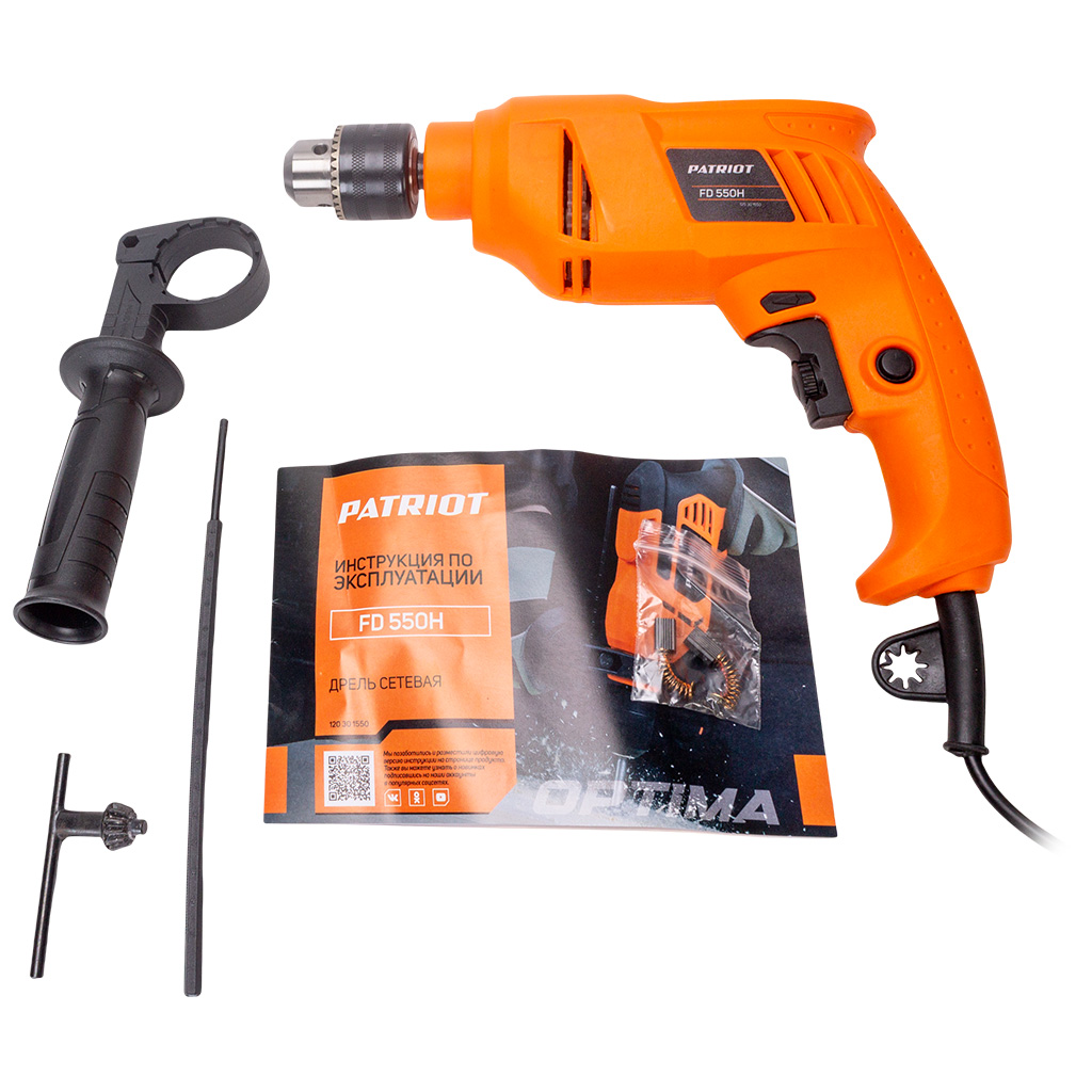 Дрель ударная Patriot FD 550H, 600Вт