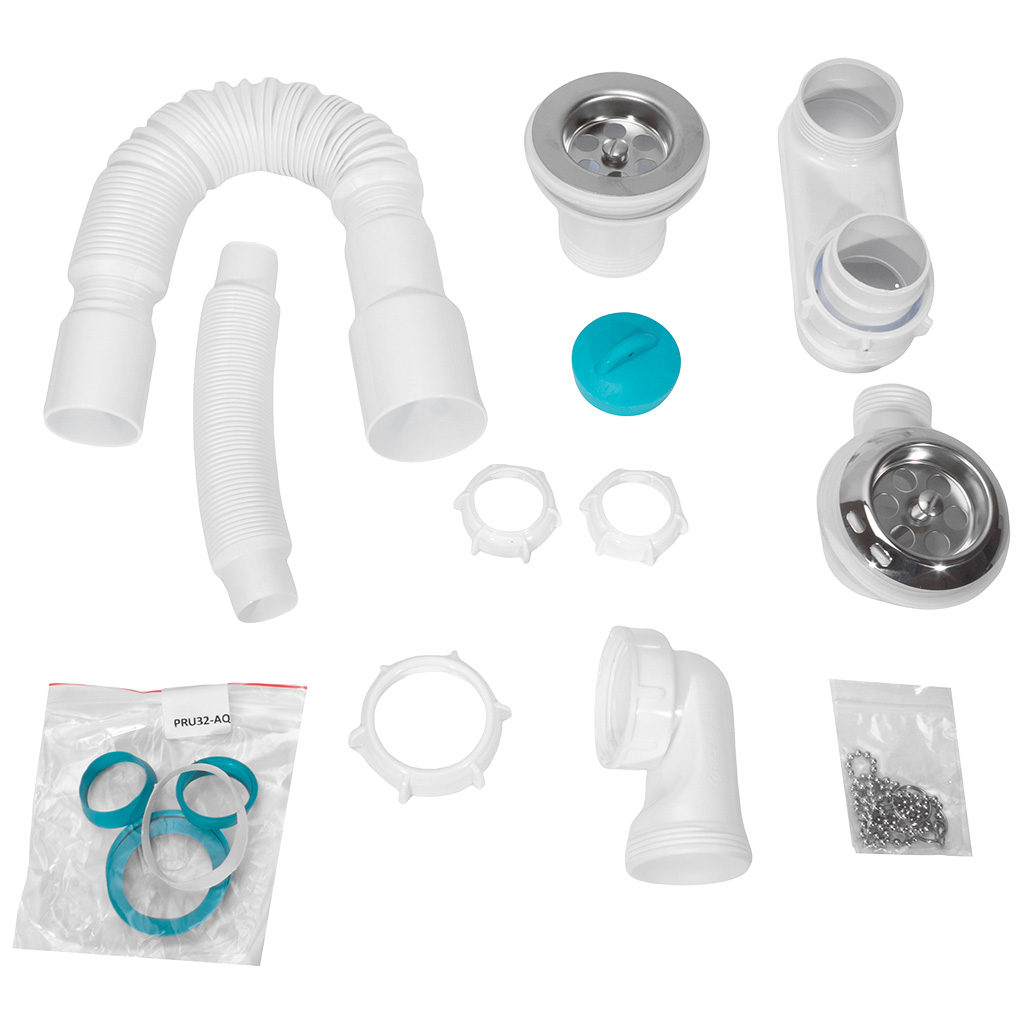 Сифон для ванны Aquant, c плоским переливом, D40/50мм, L700мм