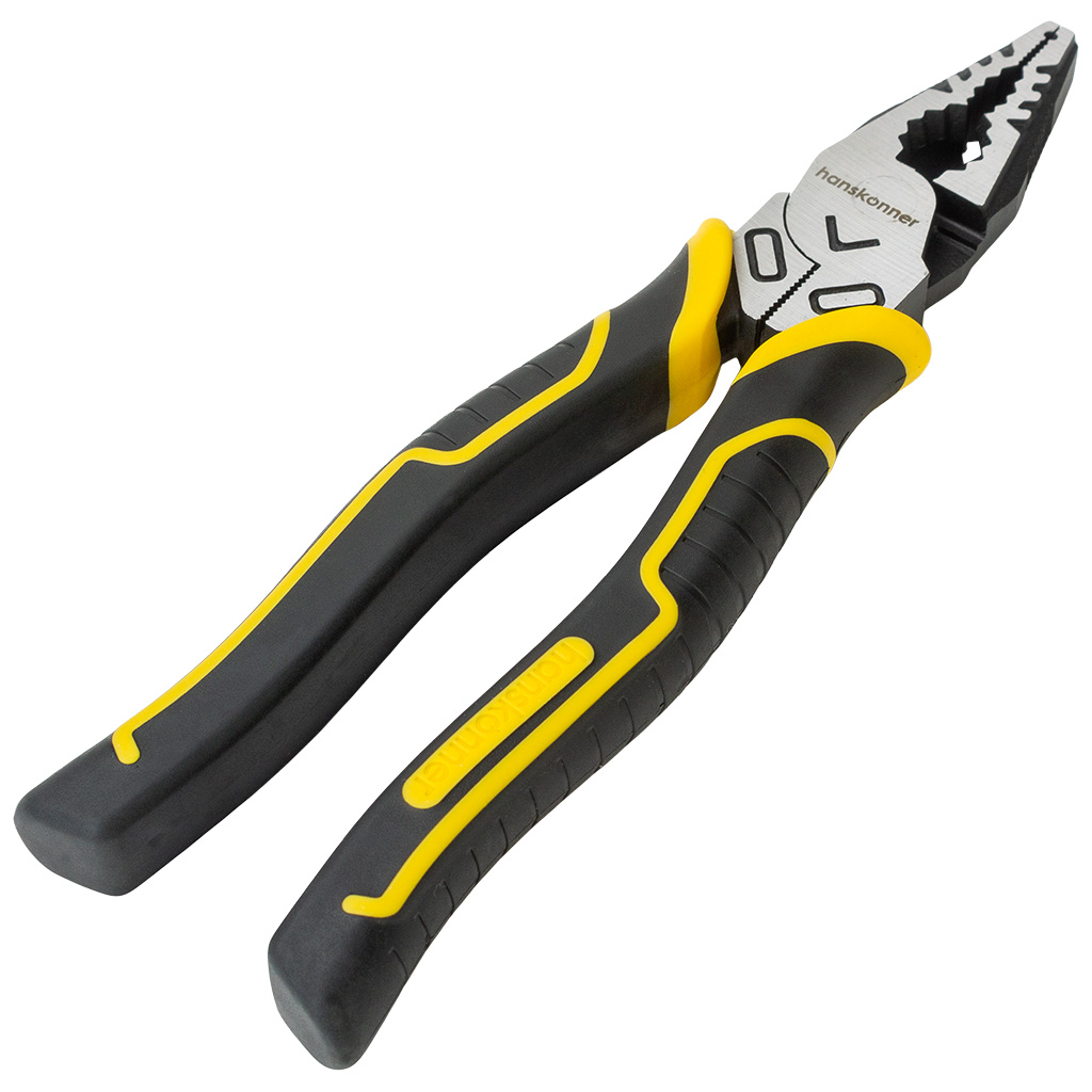 Пассатижи Hanskonner, эксцентриковый шарнир, +30% к силе реза, 200мм
