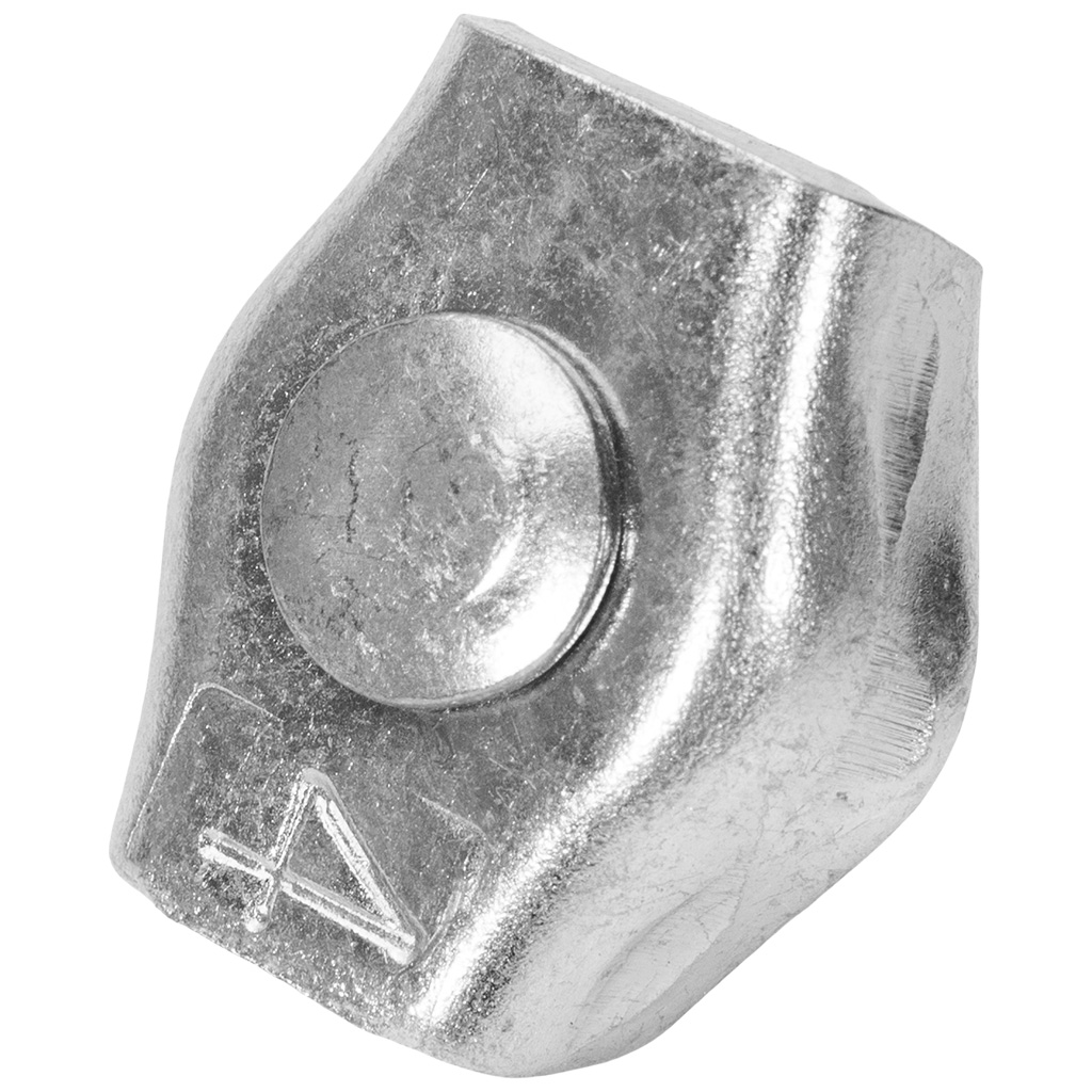 Зажим Fixbox Simplex, для стальных канатов, М 4, одинарный, 1шт/упак