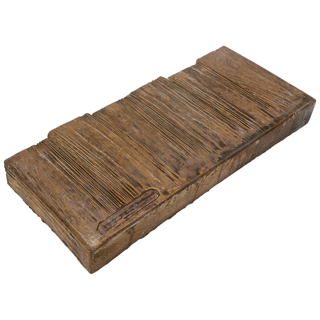 Бетонный бордюр "Пеньки" GreatStone, 450х190х50мм, дерево