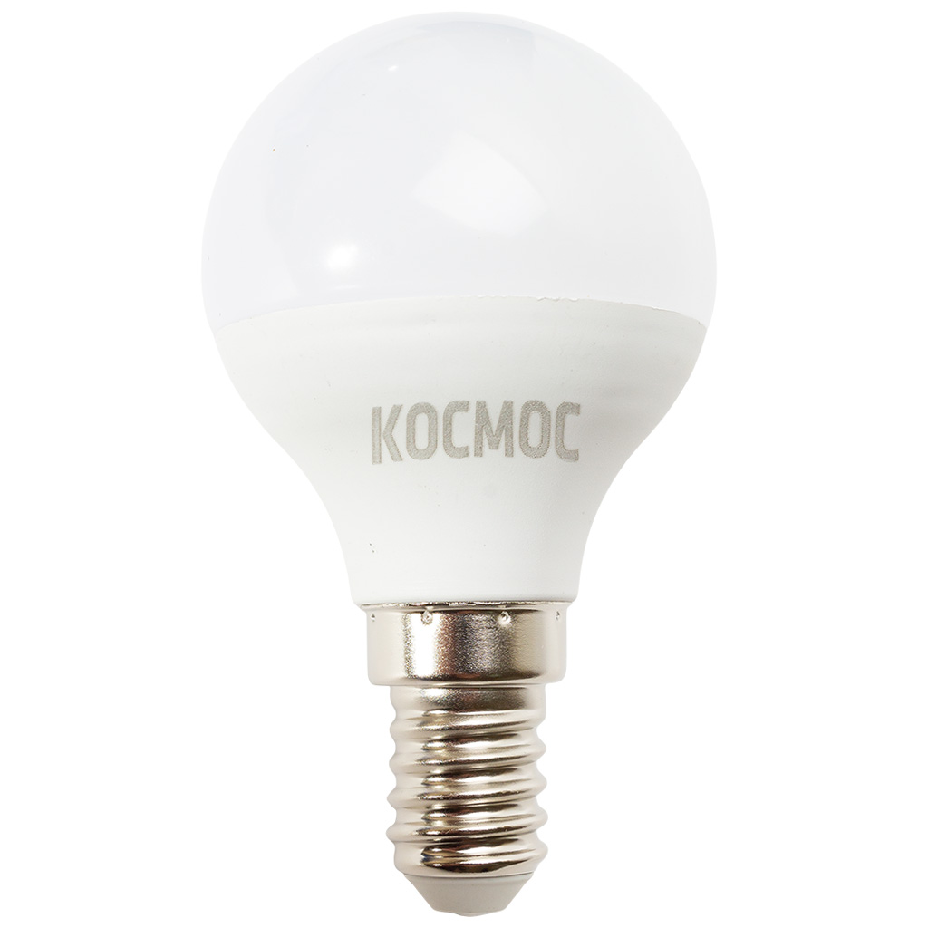 Лампа светодиодная Космос, шар, 6.5Вт, Е14, 6500К