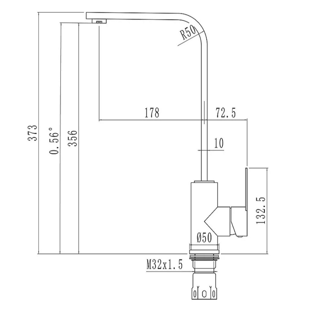 Смеситель Mixline ML-GS14, песочный, для кухни
