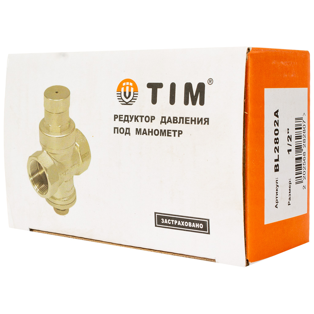 Редуктор давления Tim, без манометра, 1/2