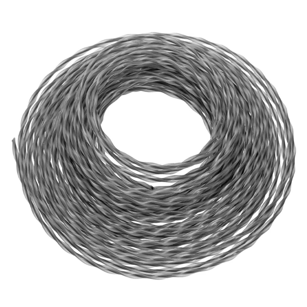 Леска для триммера Denzel Extra cord, 3.0 мм х 15м, двухкомпонентная, эллипс